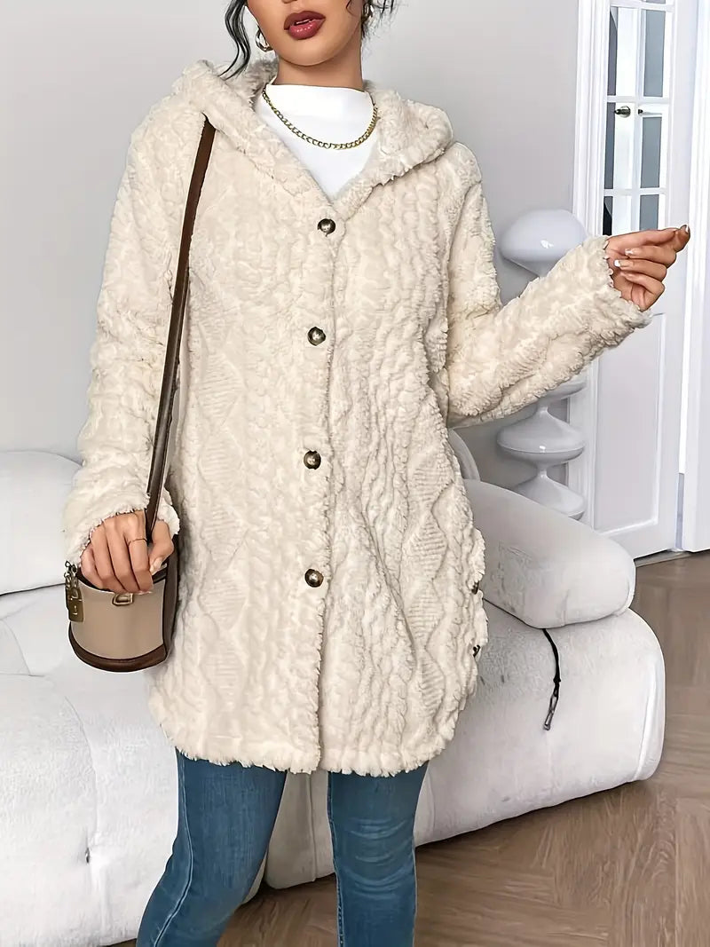Dana | Plush Hooded Cardigan