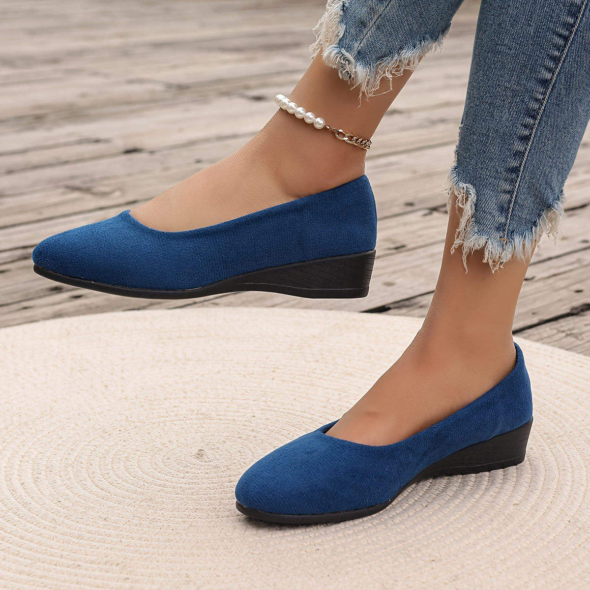 Éliane | Comfortable ballerinas with wedge heel