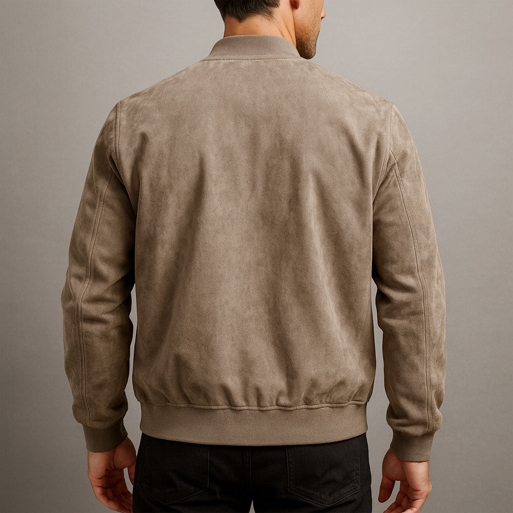 Adrian | Classic Suede Bomber Jacket