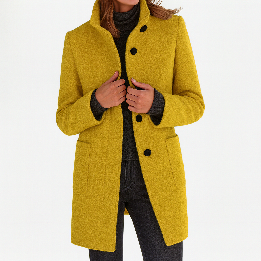 Stella | Women's Coat with High Collar