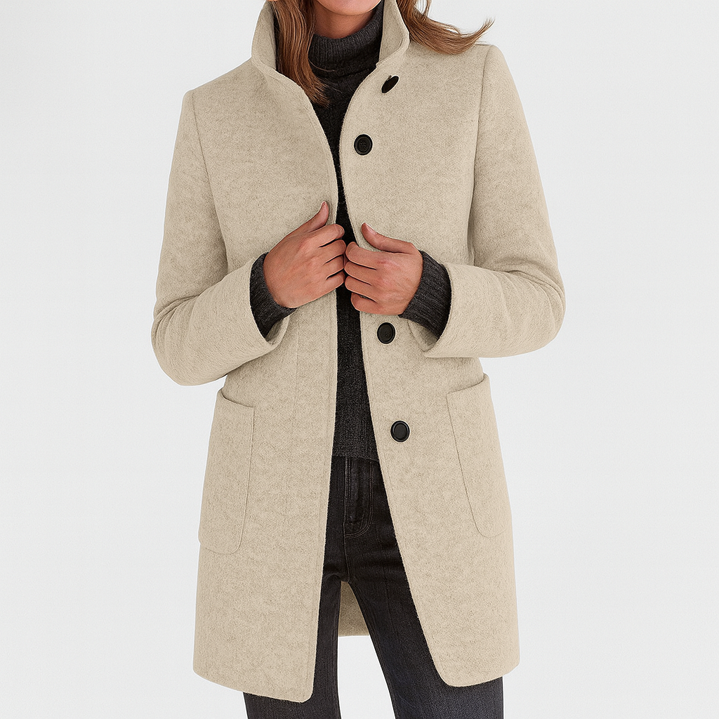Stella | Women's Coat with High Collar