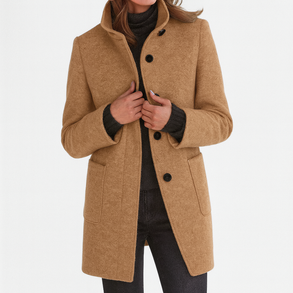 Stella | Women's Coat with High Collar