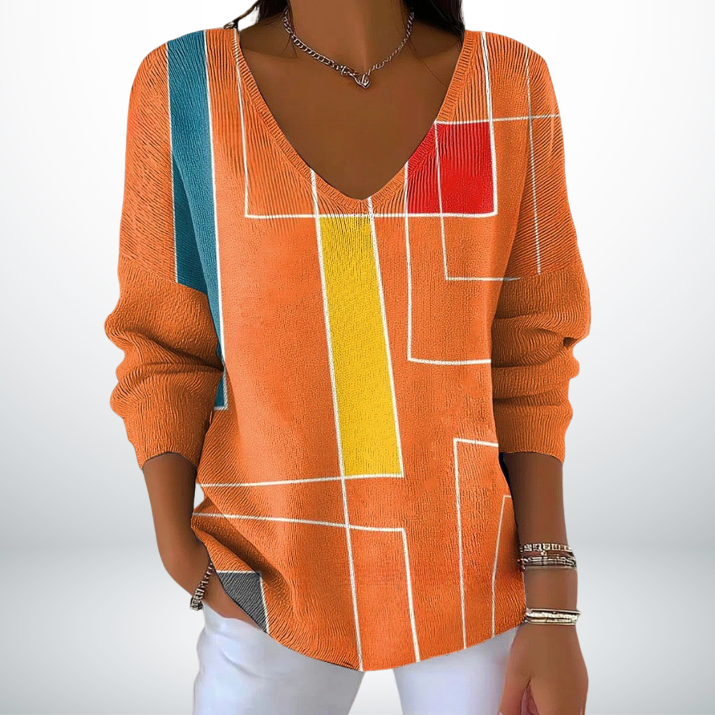 Evelien | Comfortable V-Neck Sweater