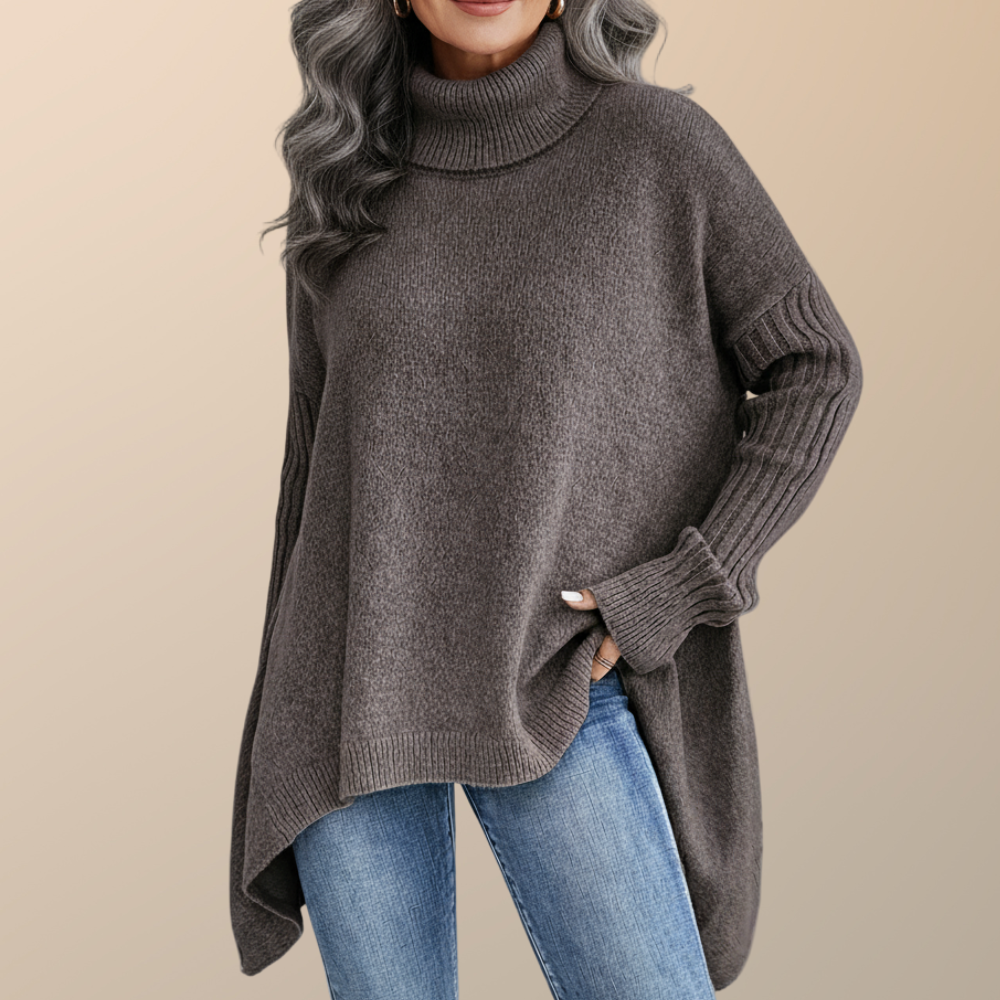 Sara | Elegant Long Turtleneck