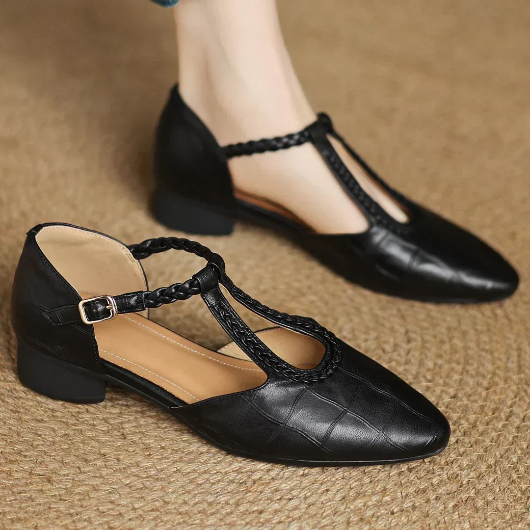 Sarah | Leather Mary Janes