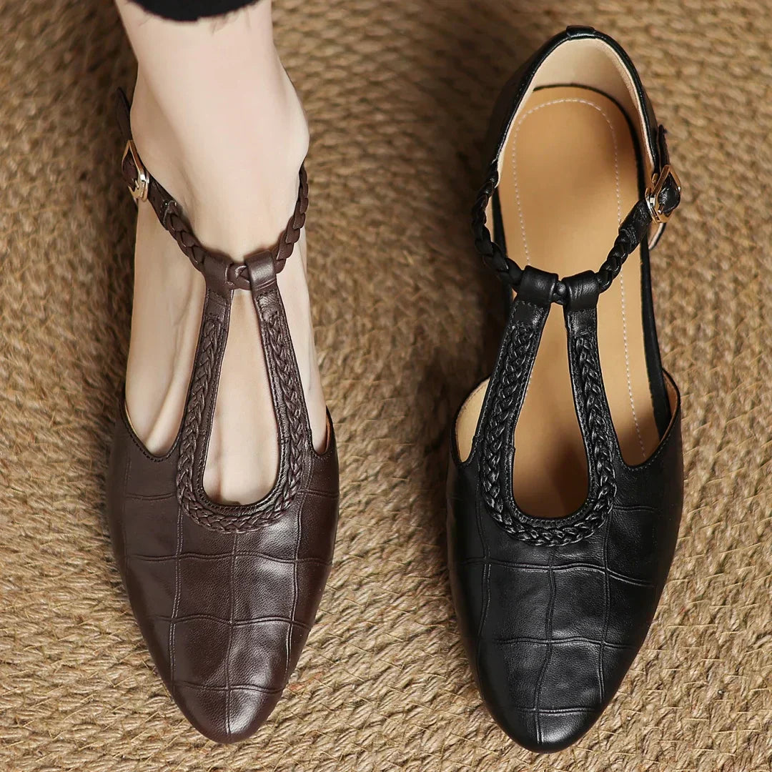 Sarah | Leather Mary Janes