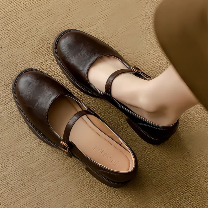 Kathy | Classic Comfort Mary Janes Made Of Leather