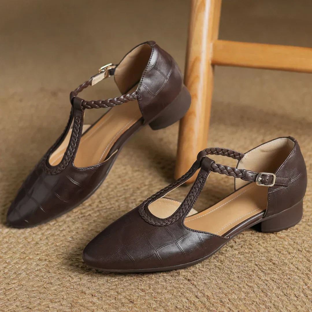 Sarah | Leather Mary Janes