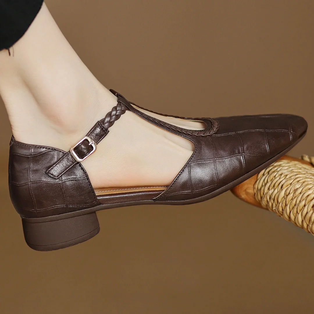 Sarah | Leather Mary Janes