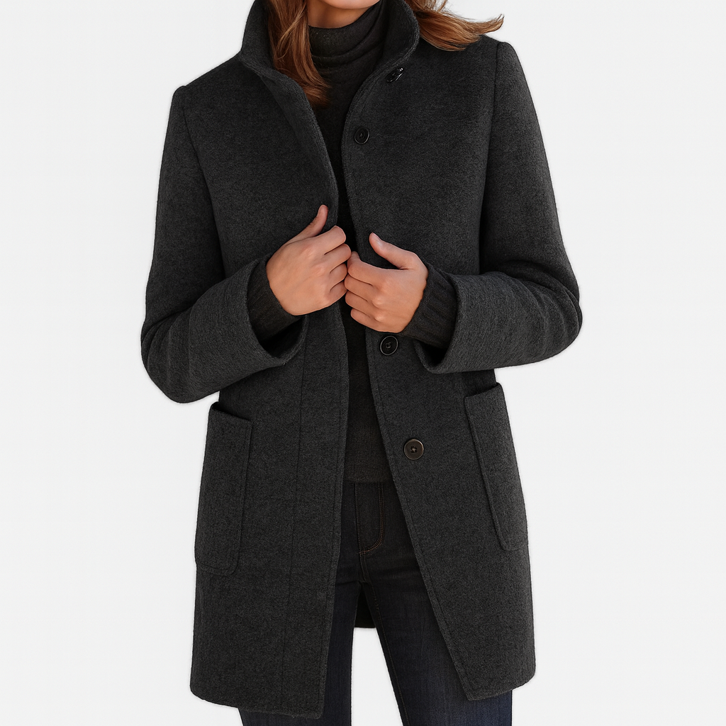 Stella | Women's Coat with High Collar