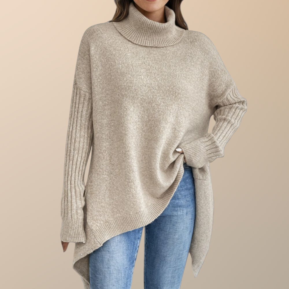 Sara | Elegant Long Turtleneck
