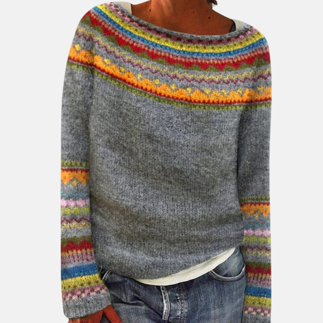 Leevke™ - Bequemer Retro-Pullover