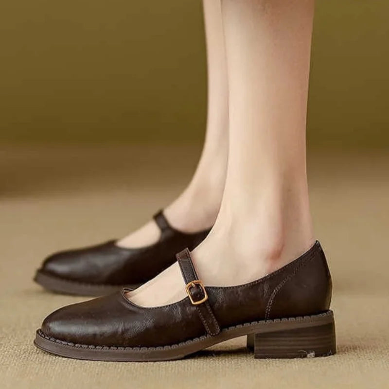 Kathy | Classic Comfort Mary Janes Made Of Leather