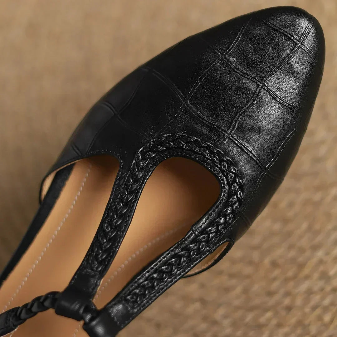 Sarah | Leather Mary Janes