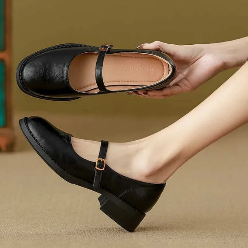 Kathy | Classic Comfort Mary Janes Made Of Leather
