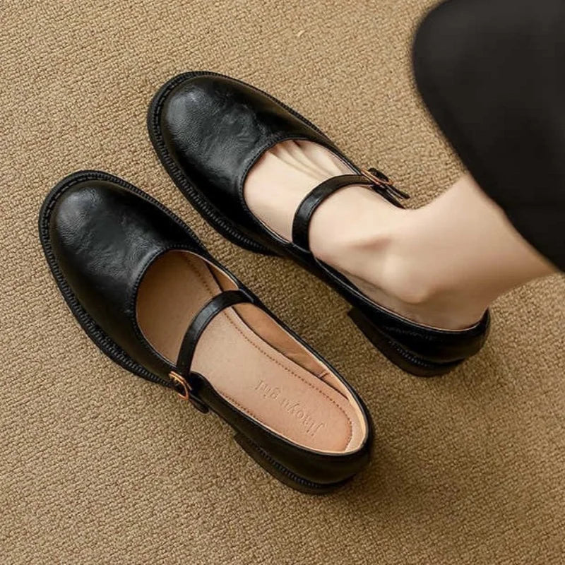 Kathy | Classic Comfort Mary Janes Made Of Leather