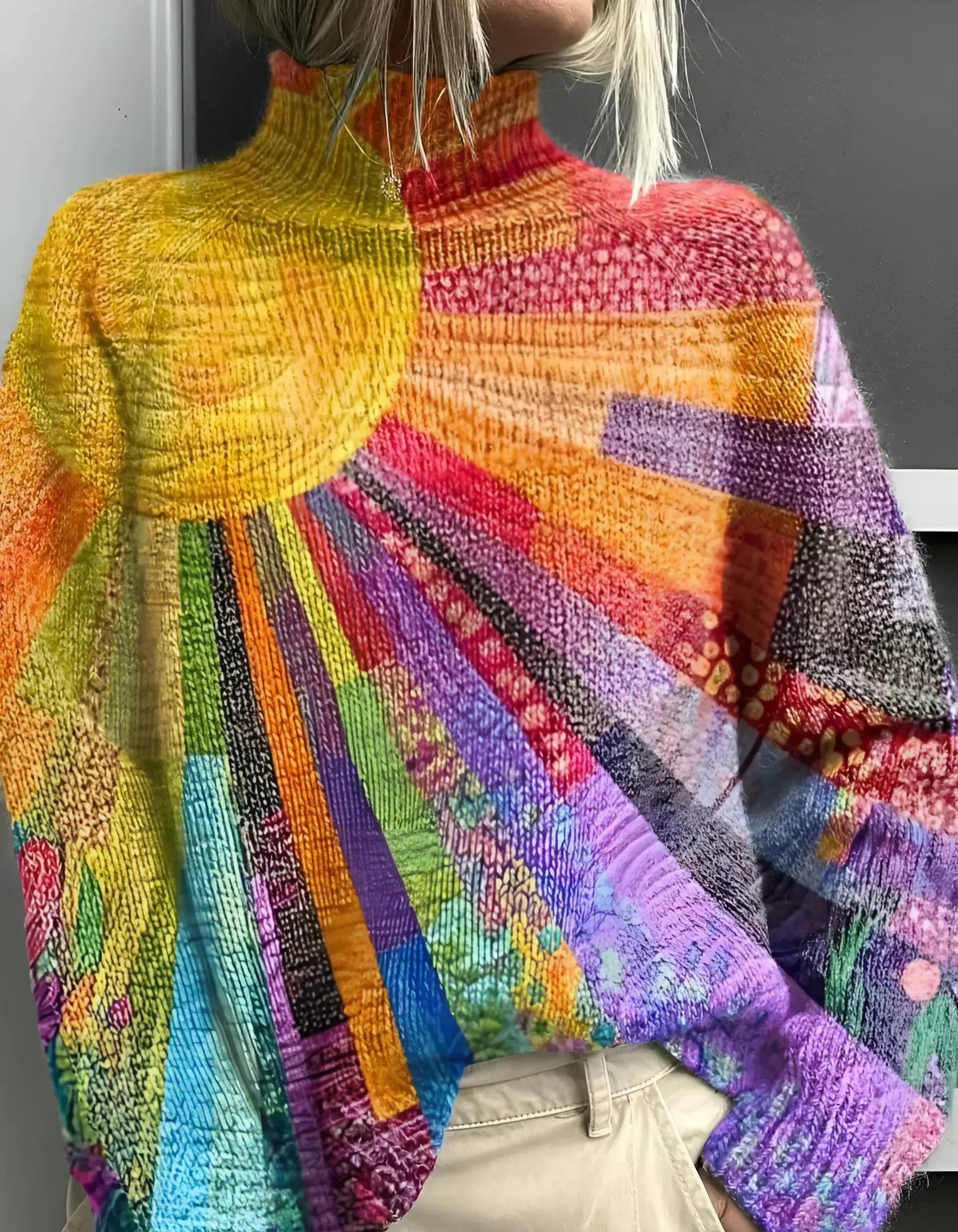 Ada | Colorful and Joyful Turtleneck